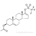 (3β) -Androsta-5,16-diène-3,17-diol 3-acétate 17- (trifluorométhanesulfonate) CAS 115375-60-5